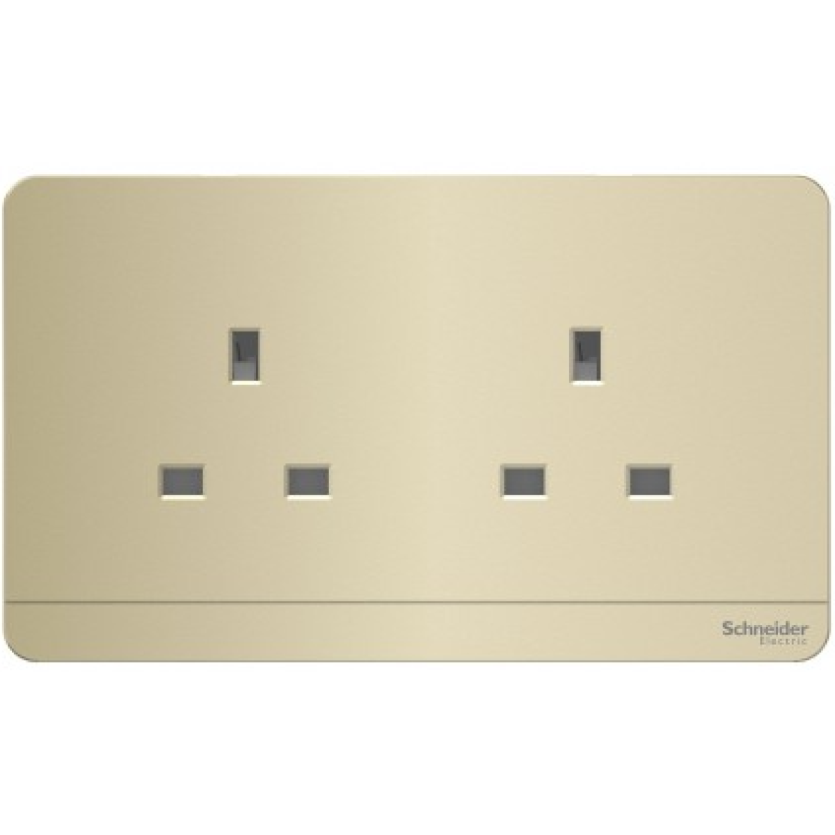 Schneider Electric 施耐德電氣 AvatarOn 13A 兩位連保護門插座 (沉醉金) (E83T426_WG_C5) Schneider Electric 施耐德電氣 AvatarOn 13A 兩位連保護門插座 (沉醉金) (E83T426_WG_C5)